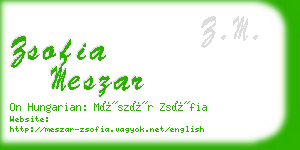 zsofia meszar business card